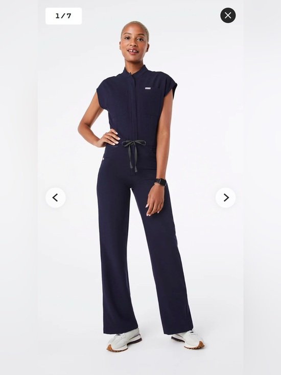 Figs Pants - Figs Rafaela Wide-Legged ScrubJumpsuit
